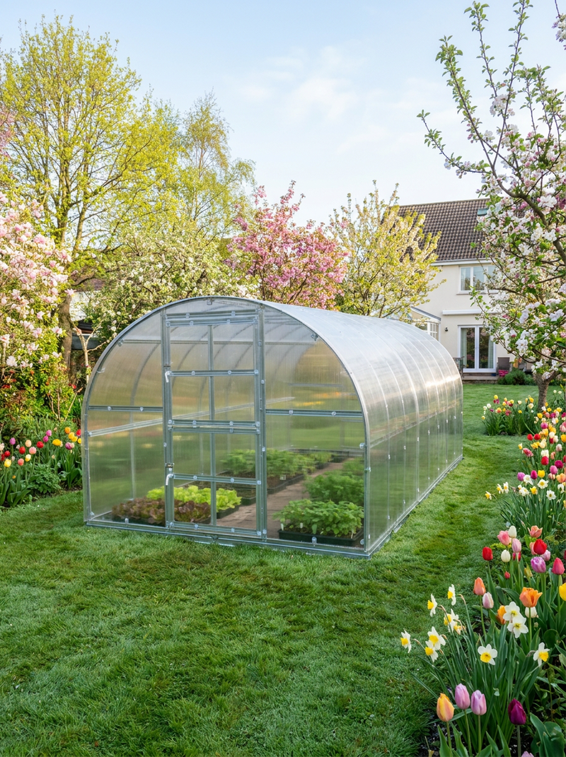Printemps - Les premiers semis, à l'abri des dernières gelées.